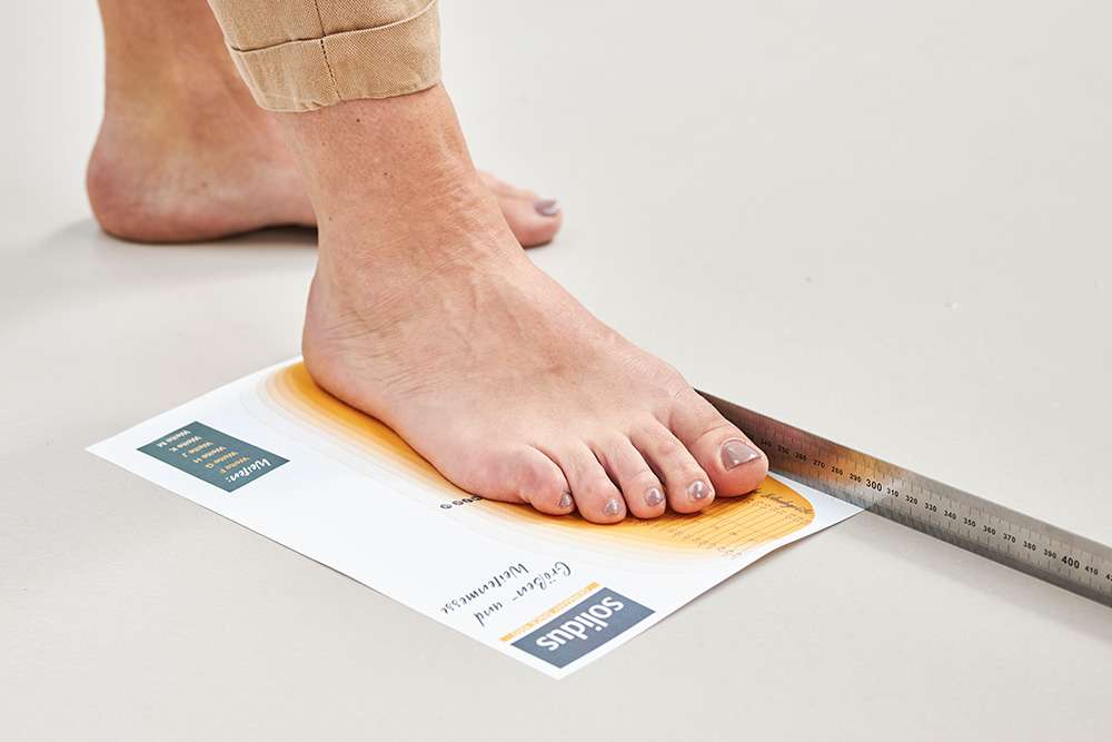 Schuhweite messen
